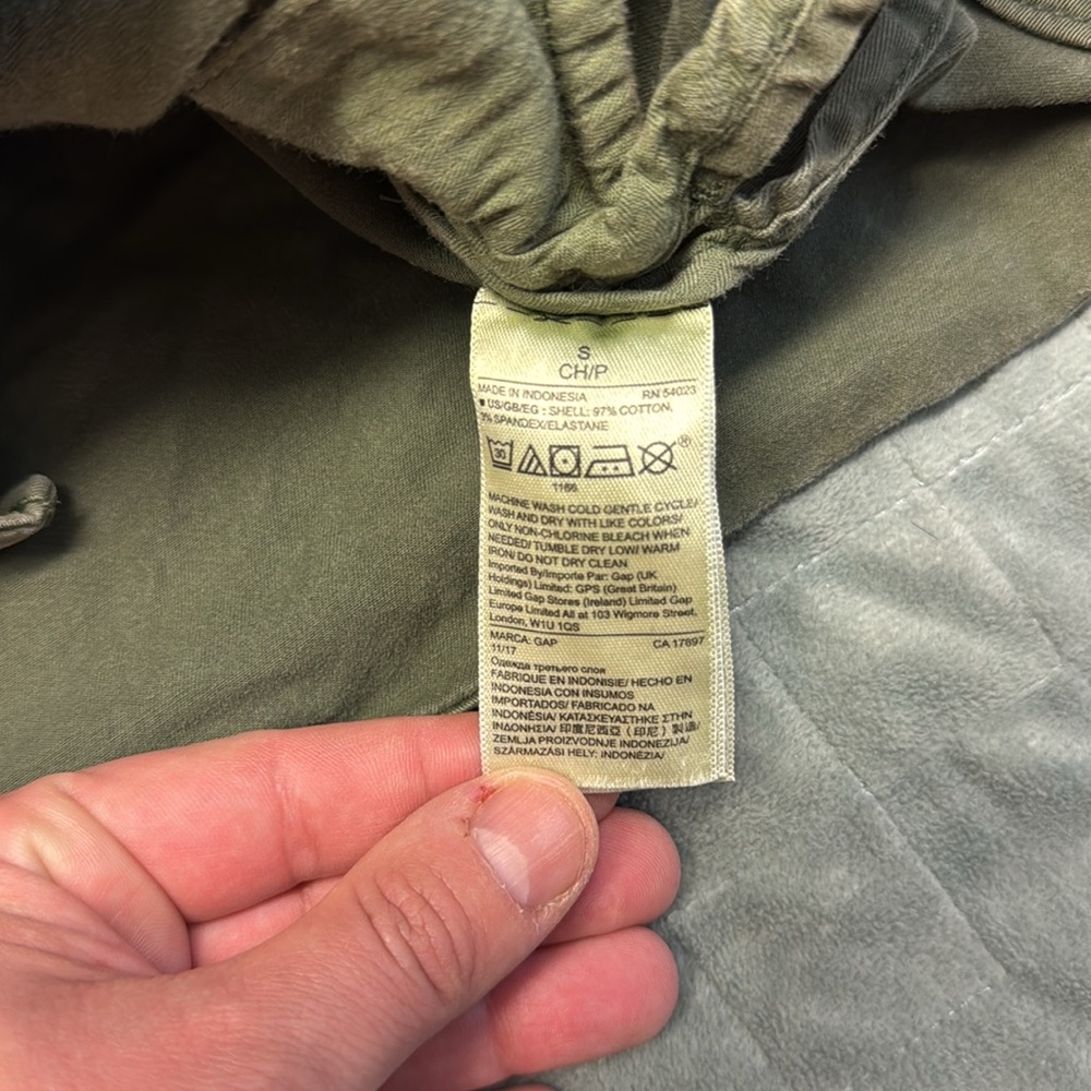 Gap Button Down Shirt, Utility Jacket, Olive Gree… - image 7